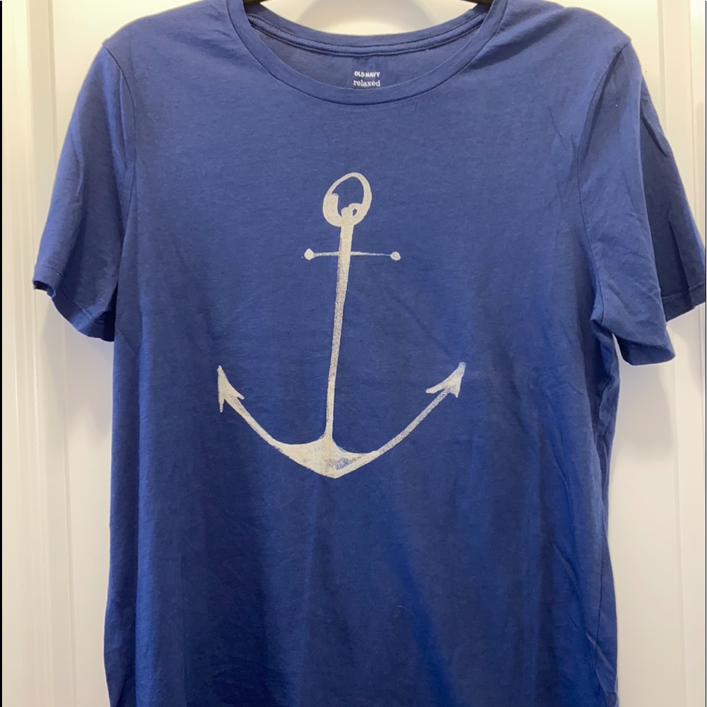 Medium Old Navy Navy Anchor Tee